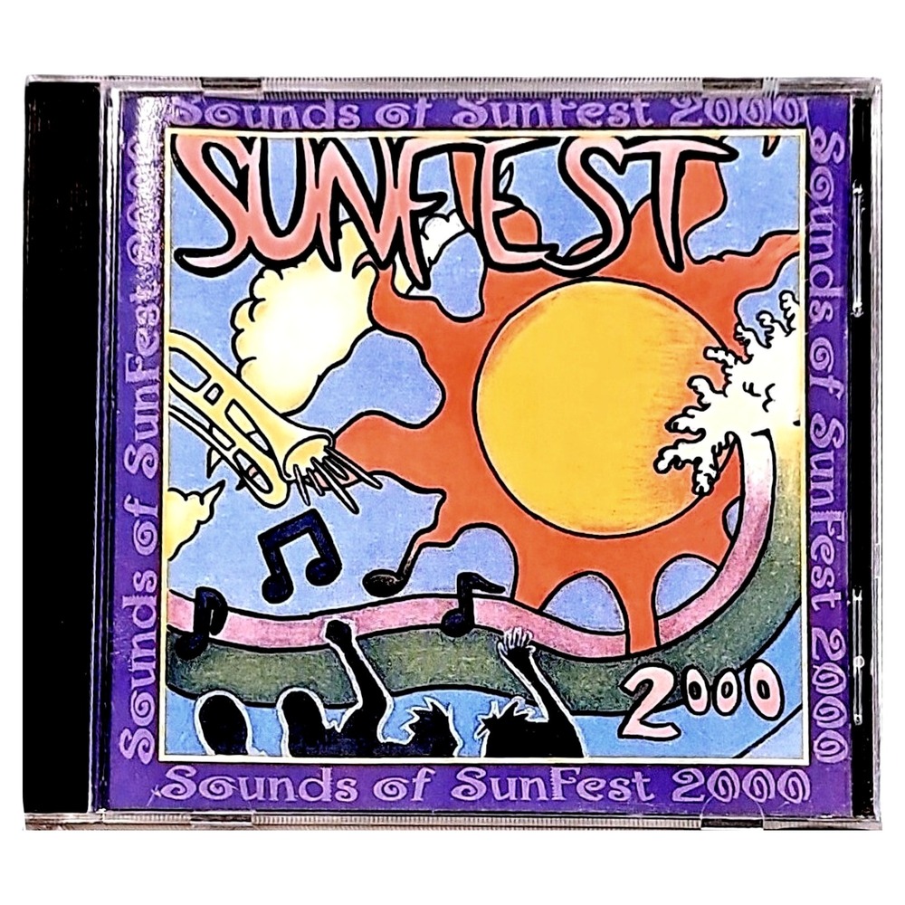 Sounds Of Sunfest 2000 Compilation CD Art‎ Man Records Various Artists Rock Pop